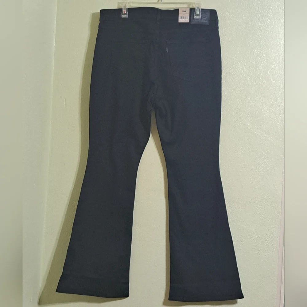 Levi's Women's 726 High-Rise Flare  Stretch  Denim Jeans Black 34 X 32 NWT - Picture 6 of 15